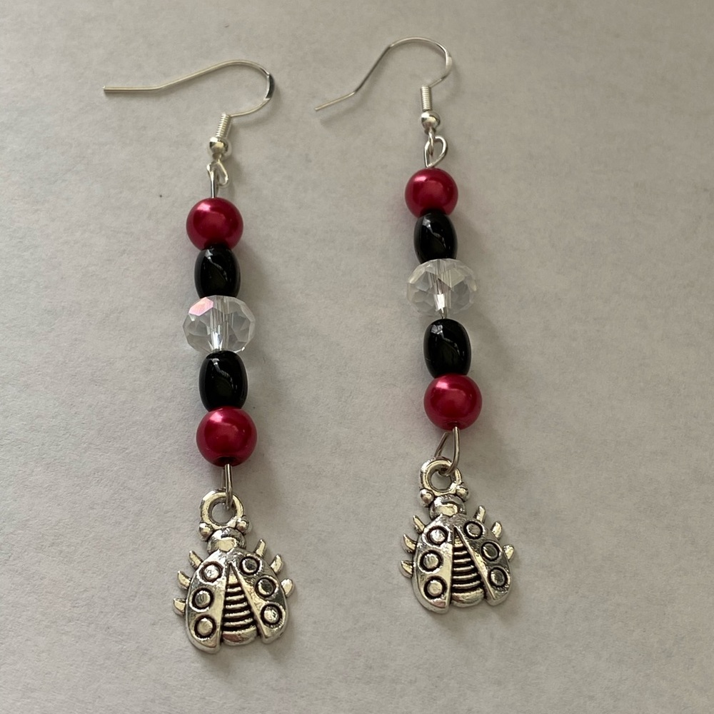 Cute Ladybug 🐞 Dangle Earrings